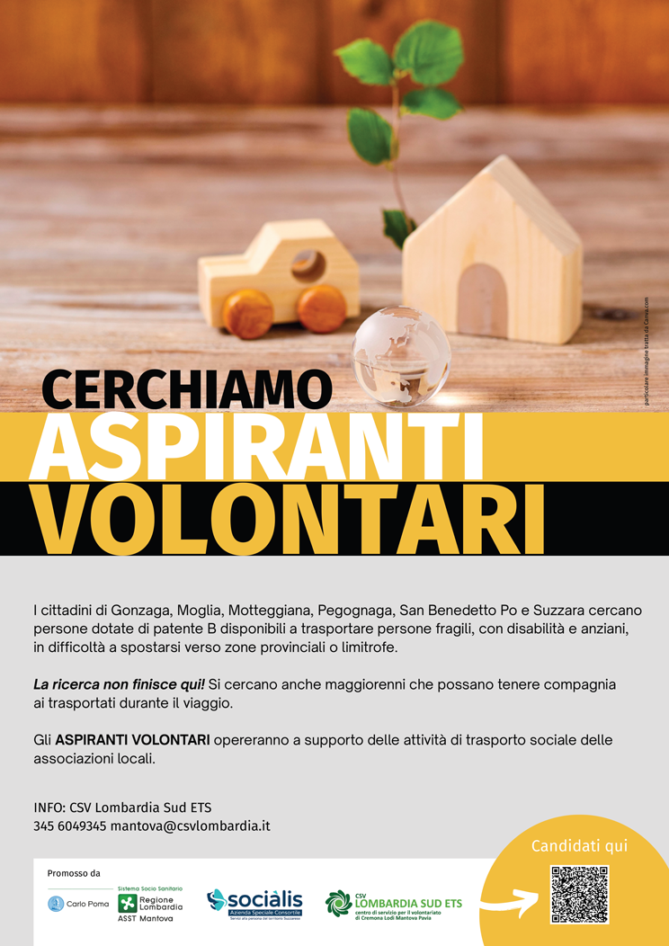 Trasporto Sociale: cerchiamo aspiranti volontari